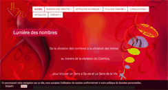 Desktop Screenshot of lumieredesnombres.com