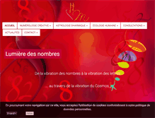 Tablet Screenshot of lumieredesnombres.com